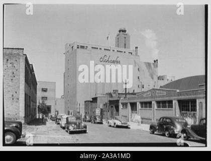 Schaefer's Brewery, Kent Avenue, Brooklyn. Stockfoto