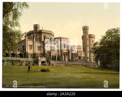 Schloss Babelsberg, Potsdam, Berlin, Deutschland; Drucken. 1949.; Titel von den Detroit Publishing Co., Katalog J - Ausland Abschnitt. Detroit, Mich.: Detroit Photographische Gesellschaft 1905..; Teil: Ansichten von Deutschland in der Photochrom print Collection.; Stockfoto