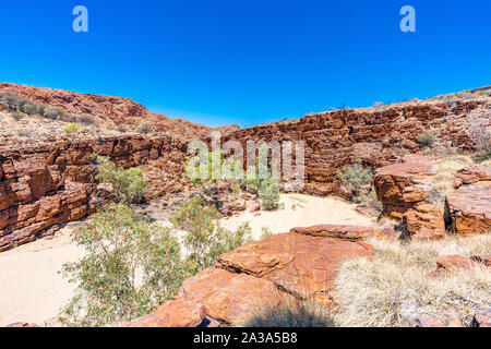 Trephina Gorge im Osten MacDonnell Ranges, im Northern Territory, Australien Stockfoto