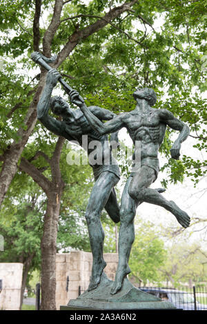 Skulptur am Umlauf Skulptur Garten & Museum in Austin, Texas Stockfoto