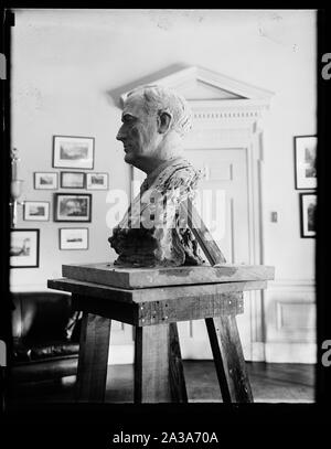 Skulptur: Büste von Franklin D. Roosevelt Stockfoto