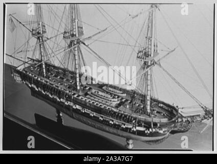 Seamen's Bank für Einsparungen Schiffsmodelle, 74 Wall Street, New York City. Stockfoto