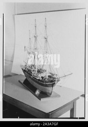 Seamen's Bank für Einsparungen Schiffsmodelle, 74 Wall Street, New York City. Stockfoto