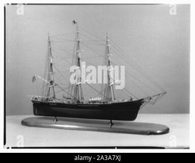 Seamen's Bank für Einsparungen, 74 Wall Street, New York City, Schiffsmodelle. Stockfoto