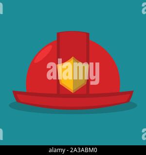 Feuerwehrmann Helm Symbol Vektor illustration Stock Vektor