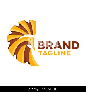 Moderne Spartan Helmen logo Stock Vektor