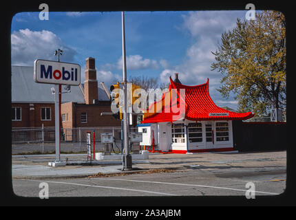 Seneca Mobil, West Allis, Wisconsin Stockfoto