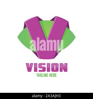Moderne vision Logo Stock Vektor