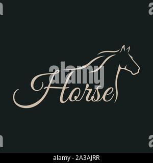 Moderne Horse Logo Stock Vektor
