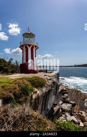 Die historische Hornby Leuchtturm in der Nähe von Watsons Bay in Sydney Harbour National Park, Sydney, Australien, am 27. September 2019 Stockfoto