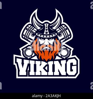 Moderne Viking und diesel Logo Stock Vektor
