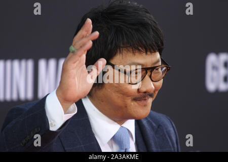 Los Angeles, USA. 06 Okt, 2019. Benedict Wong bei Paramount Pictures' "Gemini Man" Premiere an der TCL Chinese Theatre in Los Angeles, CA, 6. Oktober 2019. Foto: Joseph Martinez/PictureLux Credit: PictureLux/Hollywood Archiv/Alamy leben Nachrichten Stockfoto