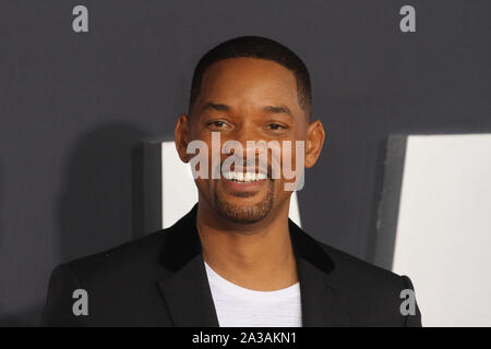 Los Angeles, USA. 06 Okt, 2019. Will Smith bei Paramount Pictures' "Gemini Man" Premiere an der TCL Chinese Theatre in Los Angeles, CA, 6. Oktober 2019. Foto: Joseph Martinez/PictureLux Credit: PictureLux/Hollywood Archiv/Alamy leben Nachrichten Stockfoto