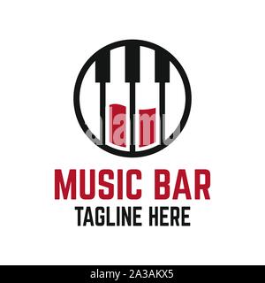 Moderne Musik bar Logo Stock Vektor