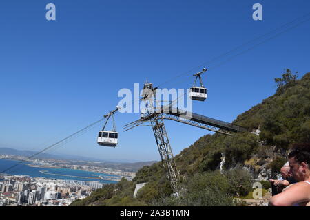 Fuengirola Spanien, Felsen von Gibraltar. Stockfoto
