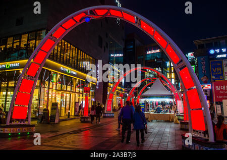 Busan International Film Festival (BIFF) Square in Busan, Südkorea Stockfoto