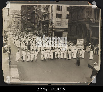 Stiller protest Parade in New York [Stadt] gegen den Osten St. Louis Unruhen, 1917 Stockfoto