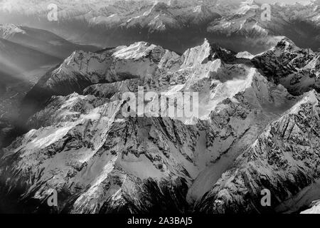 Die Hengduan Berge separate der tibetischen Hochebene von Yunnan und Guizhou Hochebene im Westen Chinas in der Region in der Vergangenheit die Kham genannt. Stockfoto