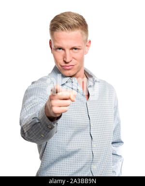 Portrait von zuversichtlich gut aussehender Geschäftsmann. Stockfoto