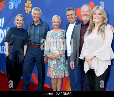 "Ein sehr Brady Renovierung' Premiere am Garland Hotel am 5. September 2019 in North Hollywood, CA bietet: Maureen McCormick, Barry Williams, Eve Plumb, Christopher Knight, Mike Lookinland, Susan Olsen Wo: North Hollywood, California, United States Wenn: 06 Sep 2019 Credit: Nicky Nelson/WENN.com Stockfoto