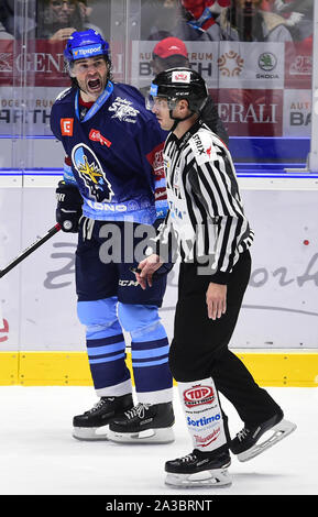 Pardubice, Tschechische Republik. 06 Okt, 2019. 8. kola Utkani hokejove extraligy: HC Dynamo Pardubice - Rytiri Kladno, 6. rijna 2019 v Pardubicich. Jaromir Jagr z Kladna. Stockfoto