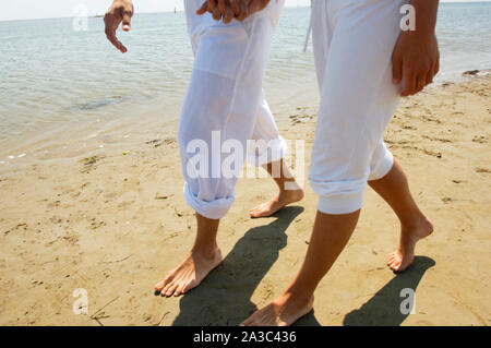 Paar, Strand Stockfoto