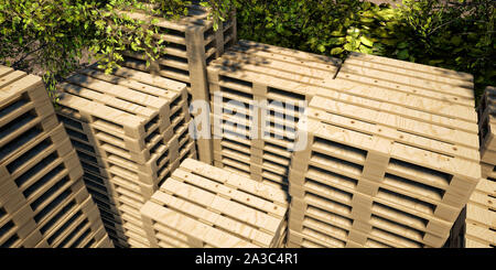 Bunte braune Palette Hintergrund. (3D-Rendering Computer digital generierte Abbildung.) Stockfoto