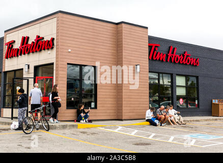 Ein Tim Hortons Restaurant Lage in Corner Brook Neufundland Kanada Stockfoto