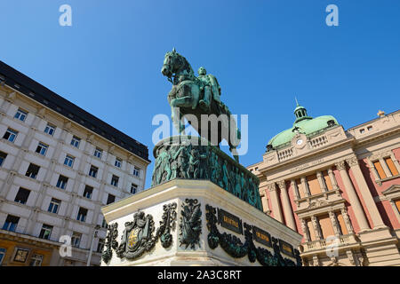 Fürst Mihailo Denkmal auf dem Platz der Republik, Belgrad, Serbien Stockfoto