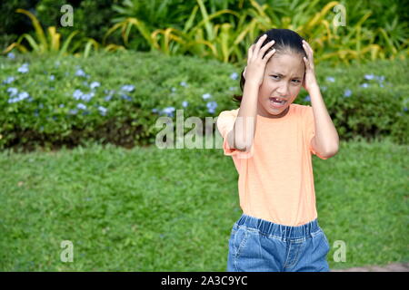 Eine einem stressigen Minderheit Person Stockfoto