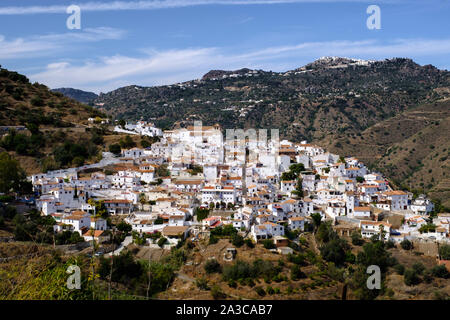 Fiesta del Monfi im weißen Dorf von Cutar, Axarquia, Malaga, Andalusien, Costa del Sol, Spanien Stockfoto