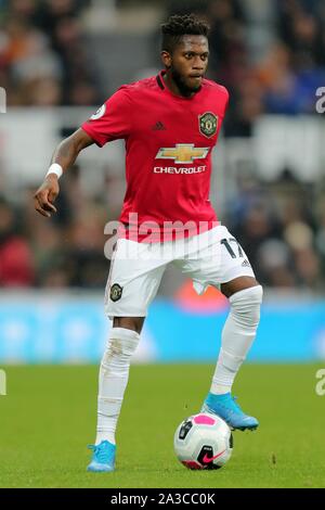 FRED MANCHESTER UNITED FC Newcastle United FC V MANCHESTER UNITED FC, Premier League St James Park, Newcastle, England, 06. Oktober 2019 GBD 15541 streng redaktionelle Verwendung. Wenn der Spieler/Spieler in diesem Bild dargestellt ist/Spielen für einen englischen Club oder das England National Team. Dann ist dieses Bild darf nur für redaktionelle Zwecke verwendet werden. Keine kommerzielle Nutzung. Folgende Verwendungen sind auch dann eingeschränkt, wenn in einem redaktionellen Kontext: Verwendung in Verbindung mit oder als Teil eines nicht autorisierten Audio-, Video-, Daten-, Spielpläne, Verein/liga Logos, Wetten, Spiele oder eine "Live"-Diensten. Stockfoto