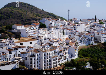 Das weiße Dorf Frigiliana, Nerja, Axarquia, Malaga, Spanien Stockfoto