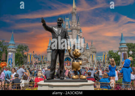 Orlando, Florida. 25. September 2019. Im Magic Kigndom (25) Stockfoto