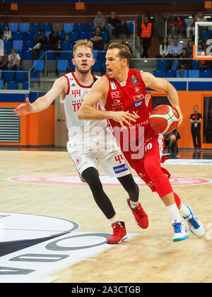 Michael Roll von ax Armani Olimpia Milano von Gerechtigkeit von Triest in Triest behindert Pallacanestro Vs A|X Armani Exchange Olimpia Milano, Mailand Stockfoto