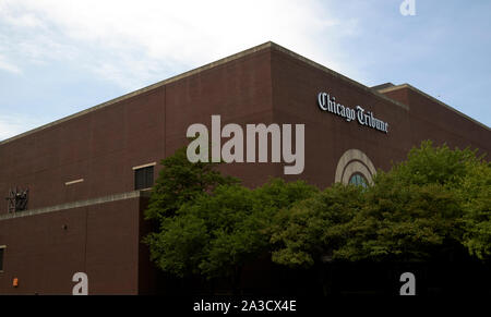 Chicago Tribune Freedom Center Gebäude Chicago Illinois Vereinigte Staaten von Amerika Stockfoto