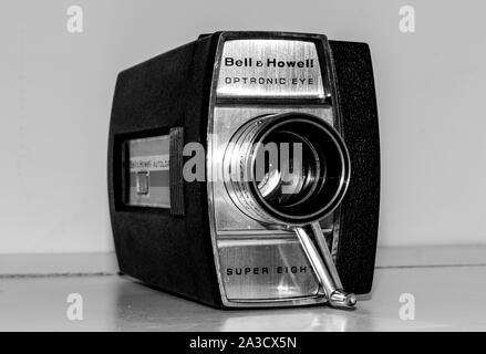 Bell und Howell Super Acht Optronic Auge Stockfoto