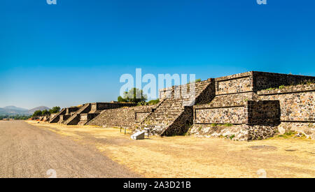 Anzeigen von Teotihuacan in Mexiko Stockfoto