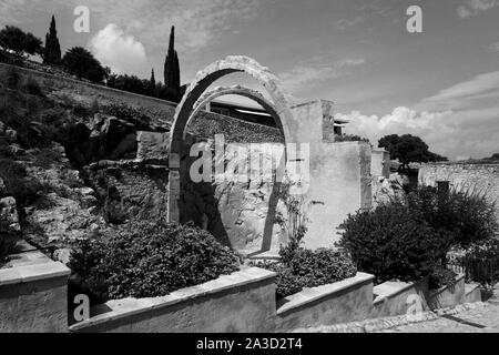 SANTA BARBARA alte Kapelle Ruinen Stockfoto