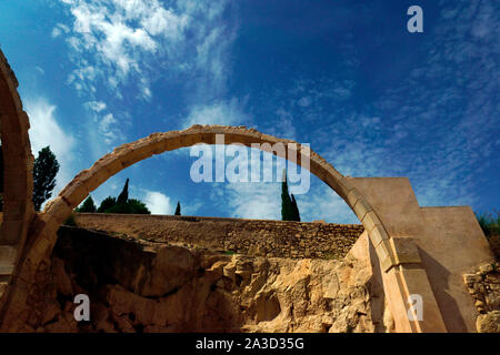 SANTA BARBARA alte Kapelle Ruinen Stockfoto