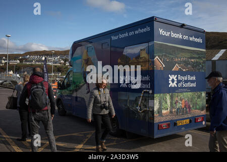 In Mallaig, Schottland, am 14. Juli 2018. Stockfoto