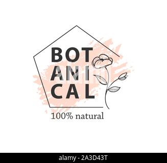 Botanical logo Maßbild vecctor im Set Stock Vektor