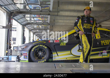 Concord, North Carolina, USA. 28 Sep, 2019. Ryan Newman (6) bereitet sich auf die Bank von Amerika ROVAL 400 bei Charlotte Motor Speedway in Concord, North Carolina zu üben. (Bild: © Stephen A. Arce/ASP) Stockfoto