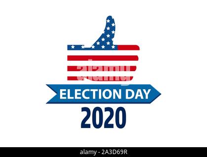 2020 Abstimmung in den USA der US-amerikanische Präsident banner Stock Vektor