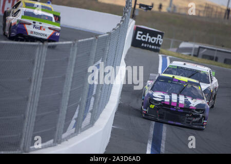 Concord, North Carolina, USA. 30 Sep, 2019. Jimmie Johnson (48) Kämpfe um die Position für die Bank von Amerika ROVAL 400 bei Charlotte Motor Speedway in Concord, North Carolina. (Bild: © Stephen A. Arce/ASP) Stockfoto