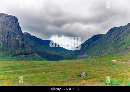 Bealach Na Bà - single Track Road zum "Pass von der Sicht der Vieh" Stockfoto