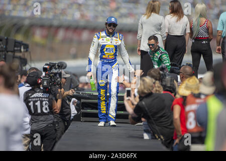 Concord, North Carolina, USA. 30 Sep, 2019. Chase Elliott (9) Erhält die Bank von Amerika ROVAL 400 bei Charlotte Motor Speedway in Concord, North Carolina eingeführt. (Bild: © Stephen A. Arce/ASP) Stockfoto