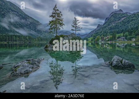 Hintersee, Ramsau, Berchtesgaden, Bayern, Deutschland, Europa Stockfoto