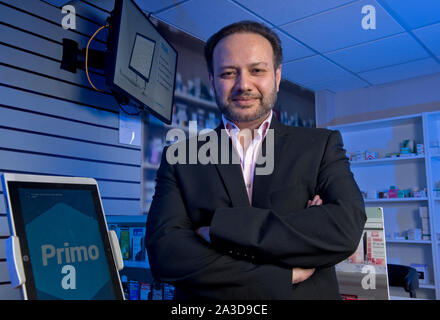 Tariq Muhammad CEO von Invatech Health, Bristol, Großbritannien Stockfoto