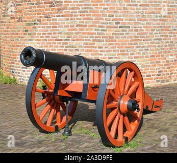 Battlefield Cannon zivile Ära vintage Krieg Stockfoto